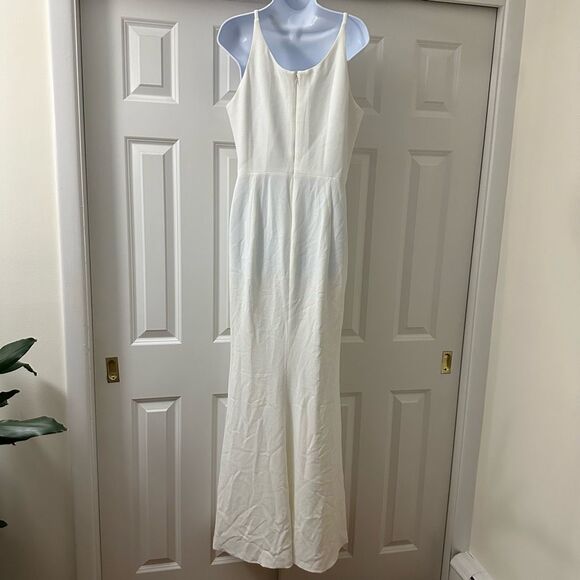 Dress the Population Iris Slit Crepe Gown size L - Picture 6 of 10